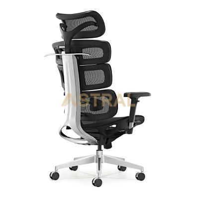 China Manufacturer Aluminum Base Executive Office Mesh Chairs With Pu Castors 918-1A