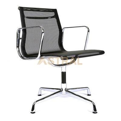 Modern Office Eames Mid Back Aluminum Armrest Mesh Conference Chair 1108D