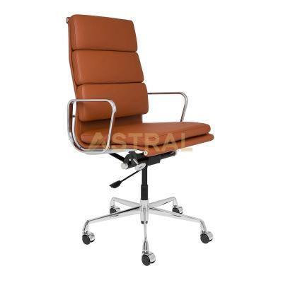 Eames Aluminum High Back Soft Pad Leather Management Office Chair 1128H