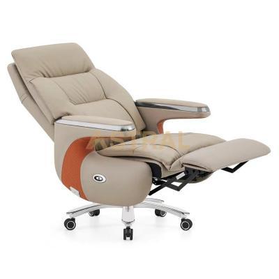 Luxury Genuine Cow Leather Electric Recliner Executive Office Boss Chair 2306A