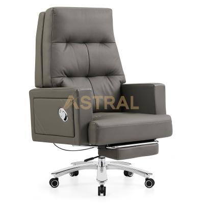 Leather Executive Office Chair With Footrest 2212A