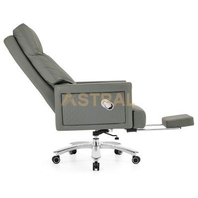 Leather Executive Office Chair With Footrest 2209A