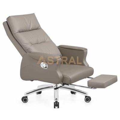 Leather Executive Office Chair With Footrest 2208A