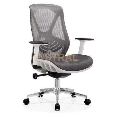 Economic Modern White Plastic Frame Ergonomic Mesh Office Task Chair 628B-1-W