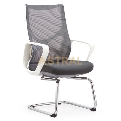 Hot Design Office X Shape Mid Back Mesh Meeting Chair With Bow Legs 623-1C-W